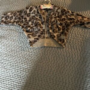Banana Republic Leopard Patterned Sweater/Shrug